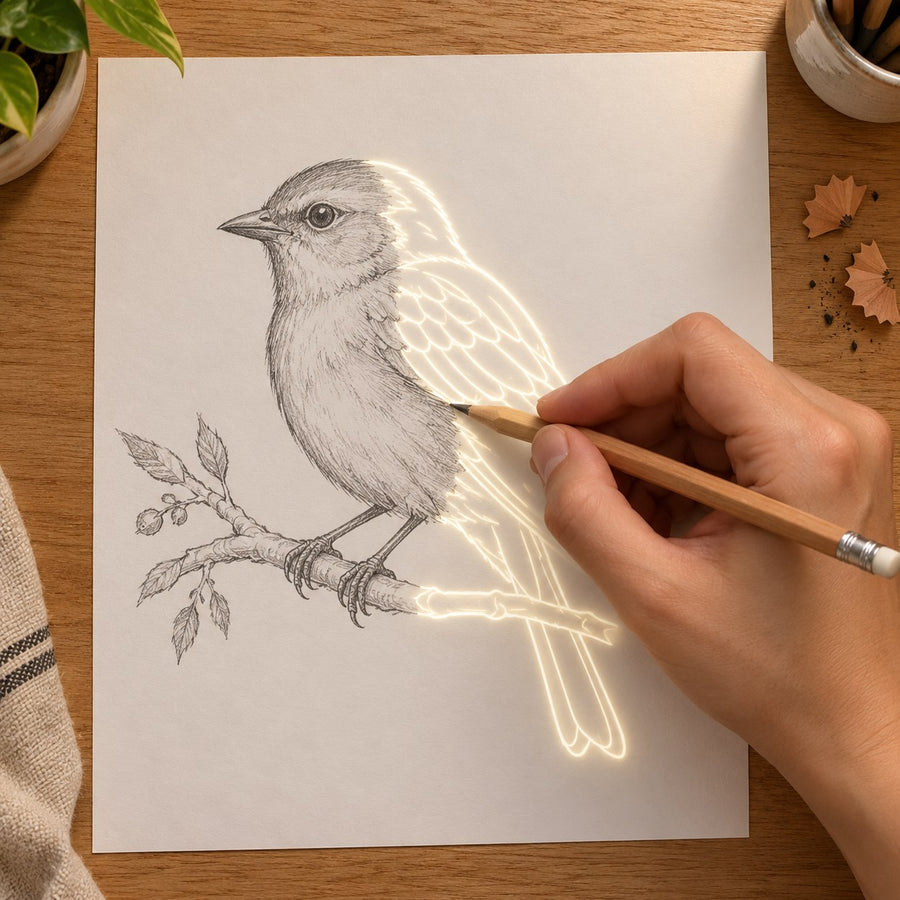 Step 3: trace the lines